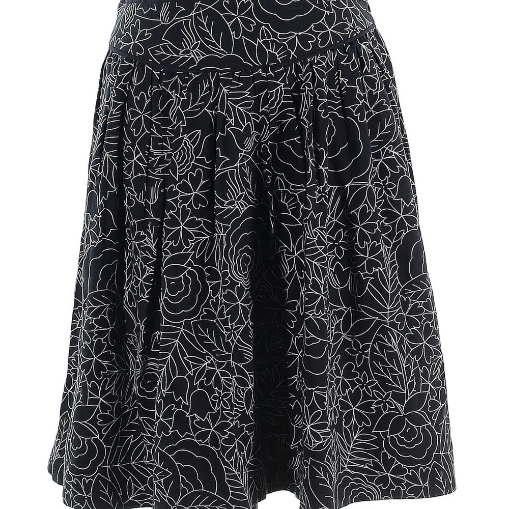 Anthropologie Silver Pleated A-Line Skirt Cocktail